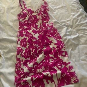 Floral Pink and White Dress Trina Turk